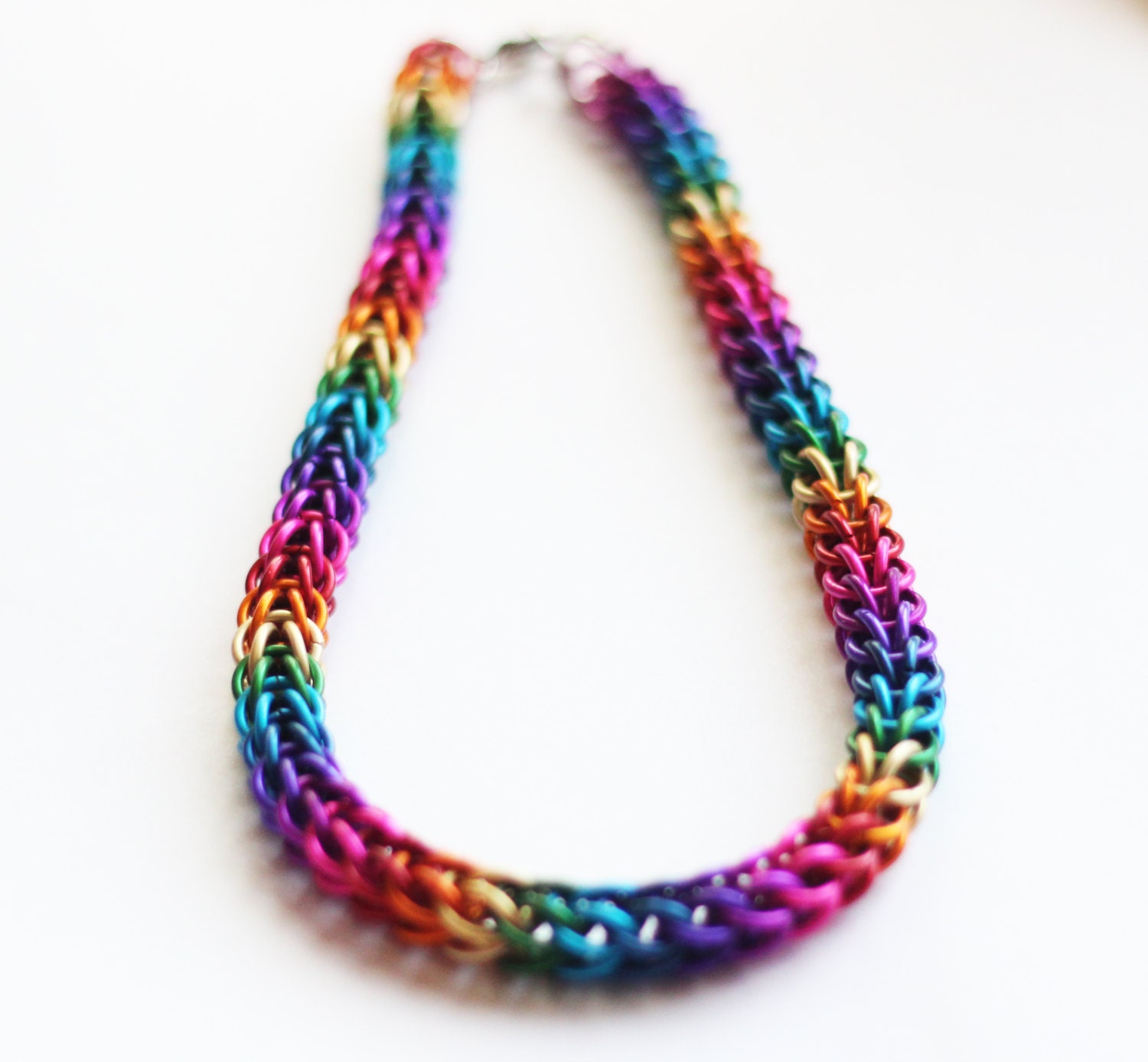 Rainbow Full Persian Chainmail Necklace