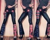 Kissin' Bombs star spangled studded pants