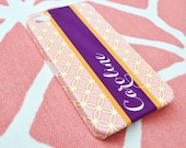 Monogrammed Caribbean Circles and Stripes iPhone Cover