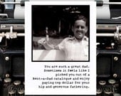 fathEring.  Bipolar Betty Father's Day or any-dad-day card with envelope...