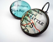 Personalised Earrings Placenames Cities USA / Europe