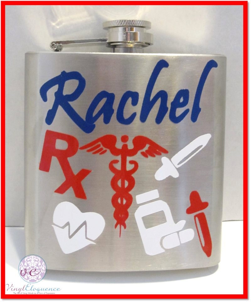 6 oz Personalized Flask