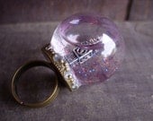 globe ring big ben tower london uk united kingdom england glass dome city snow globe brocade mini terrarium ring miniature terrarium jewelry