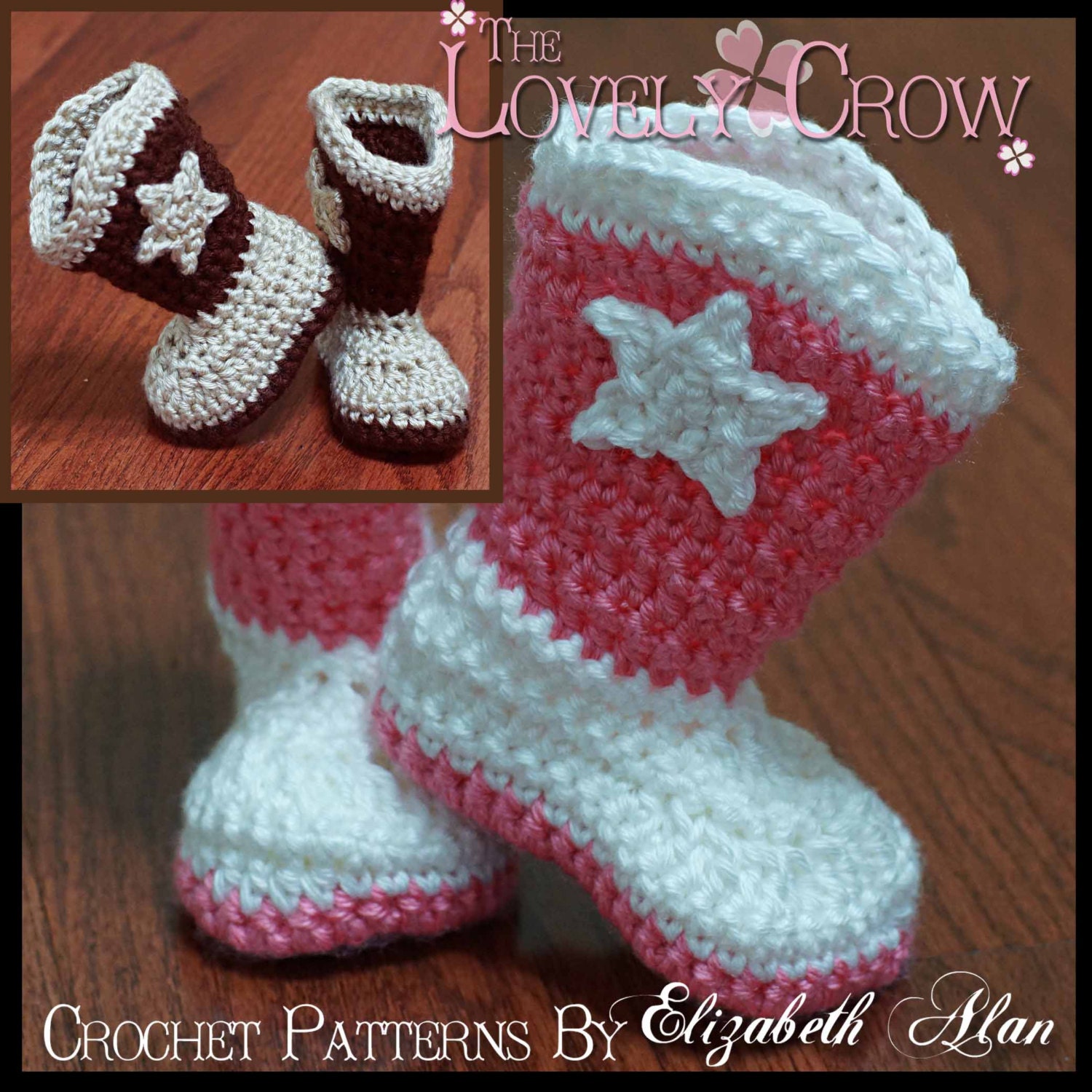 Crochet Pattern  Cowboy Boots TODDLER BOOT SCOOTN Boots digital