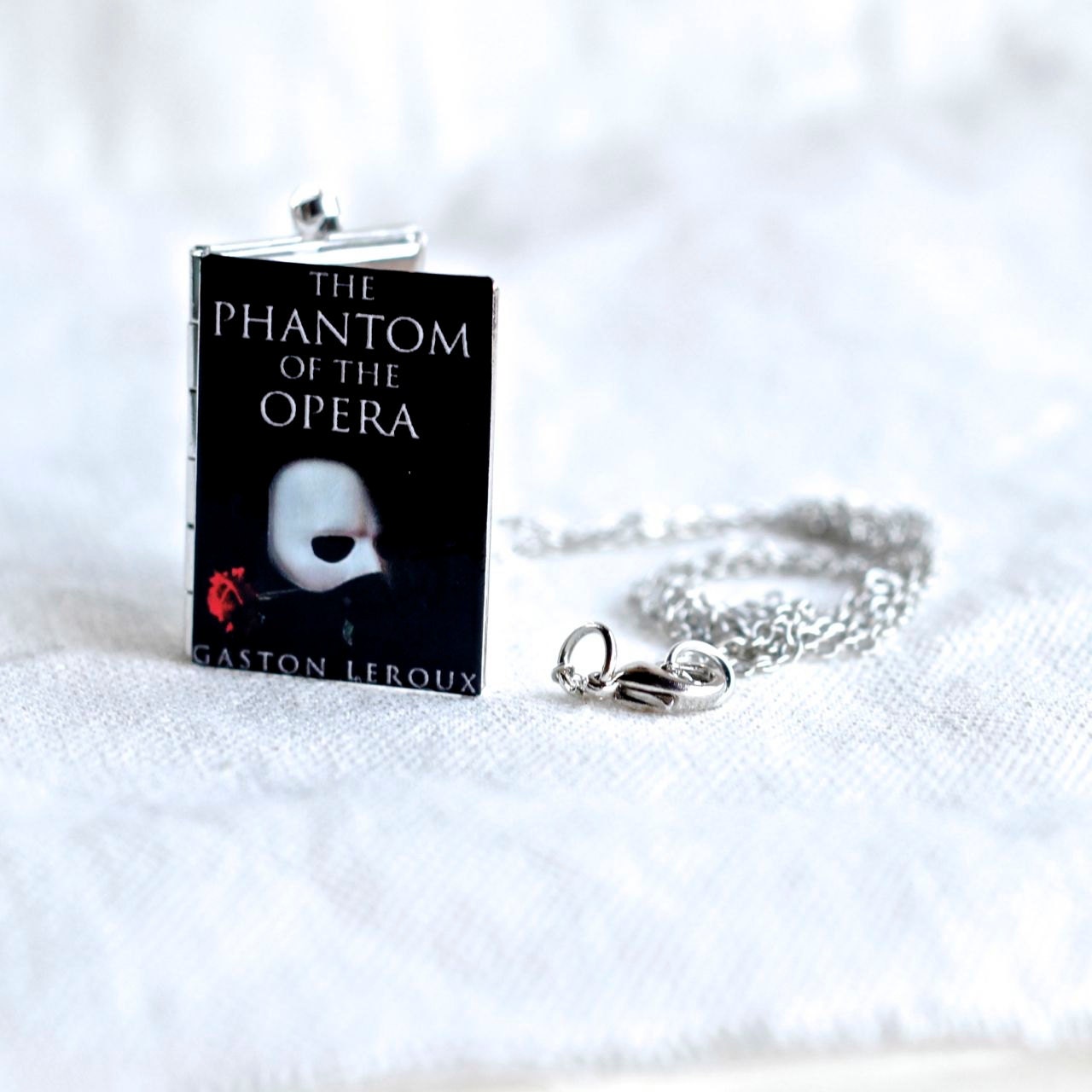 Phantom of the Opera Book Locket Necklace