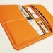 Personalized iPhone 5S / 5C / 5 Case /Wallet /Card n Passport Case. Premium Selection, Genuine Hermes-Orange Italian Calfskin HANDMADE