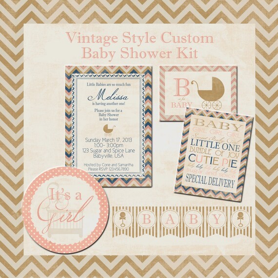Custom Baby Shower Printable Kit Il_570xn