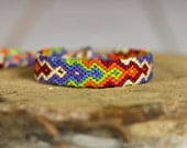 Friendship bracelet, micro macrame, Bright flame, Spring Summer 2013 pantone colors