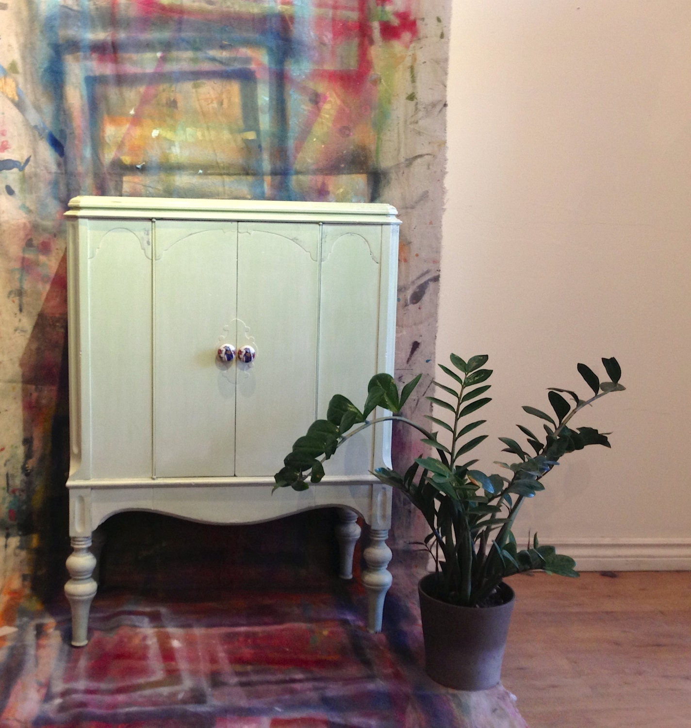 Pale Green Cabinet