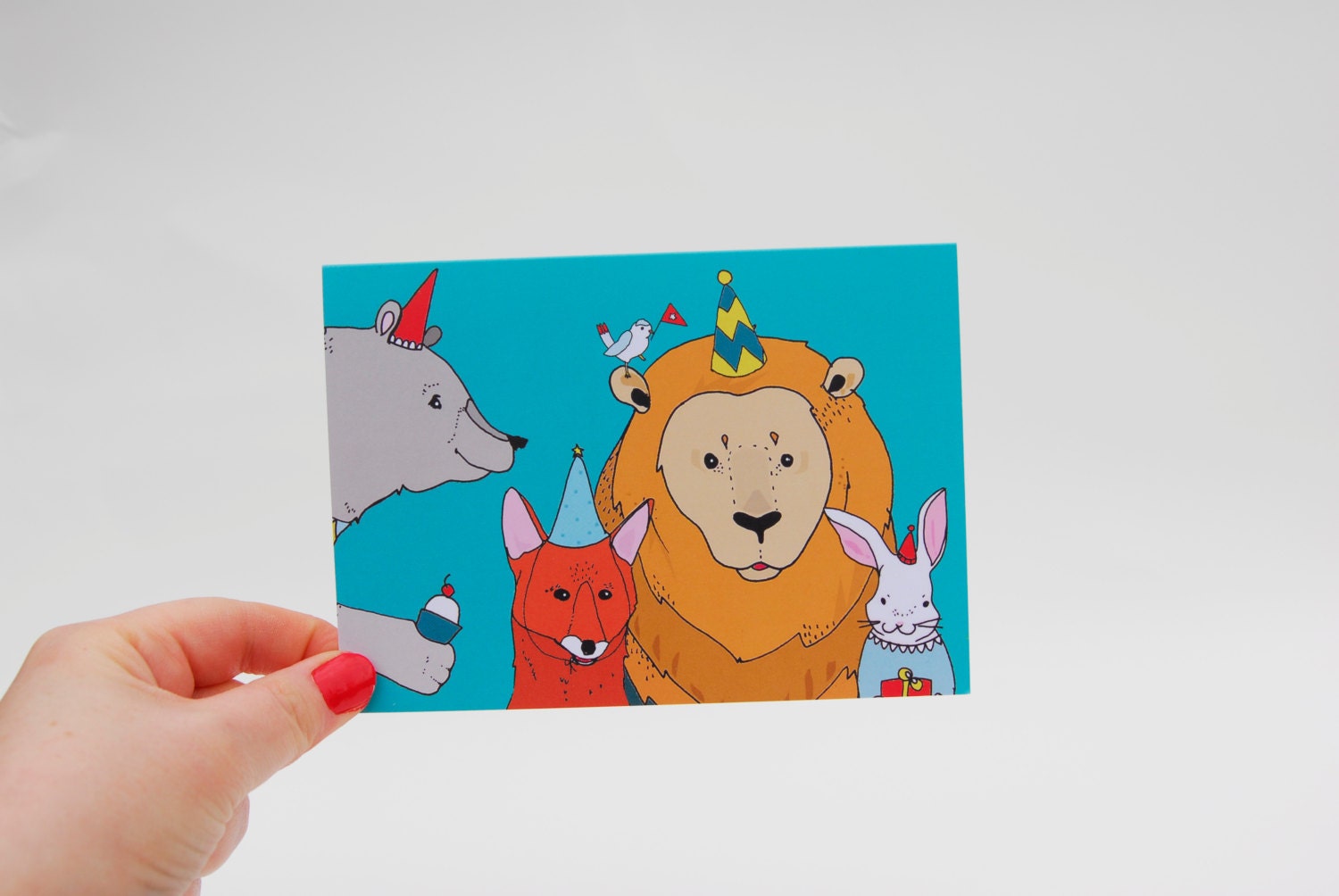 Party Animals Lion Card