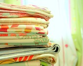 Pellerina Organic Cotton Swaddle Blanket with top knot hat.. made to order. choose design