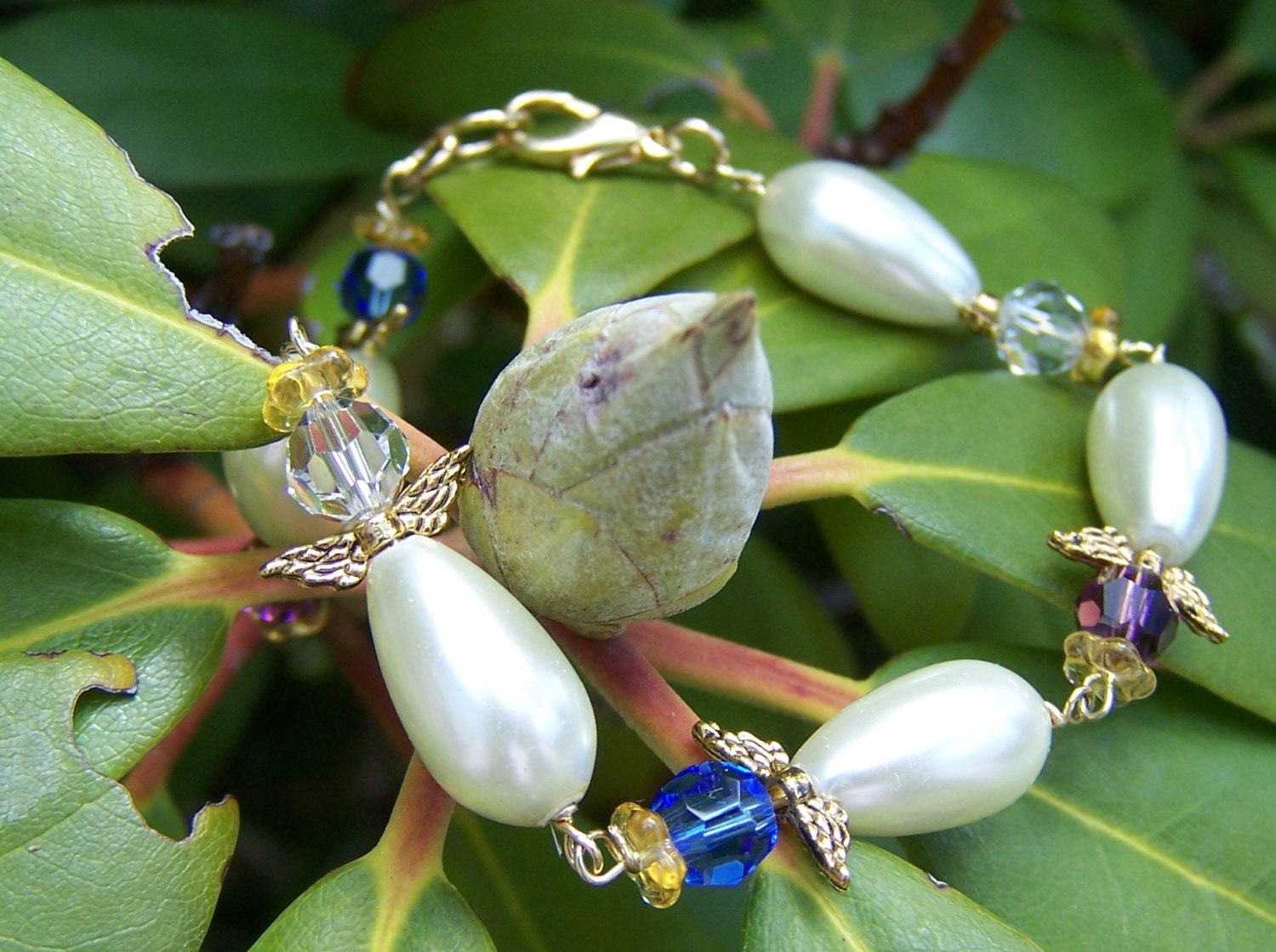 Custom Birthstone Angels Bracelet