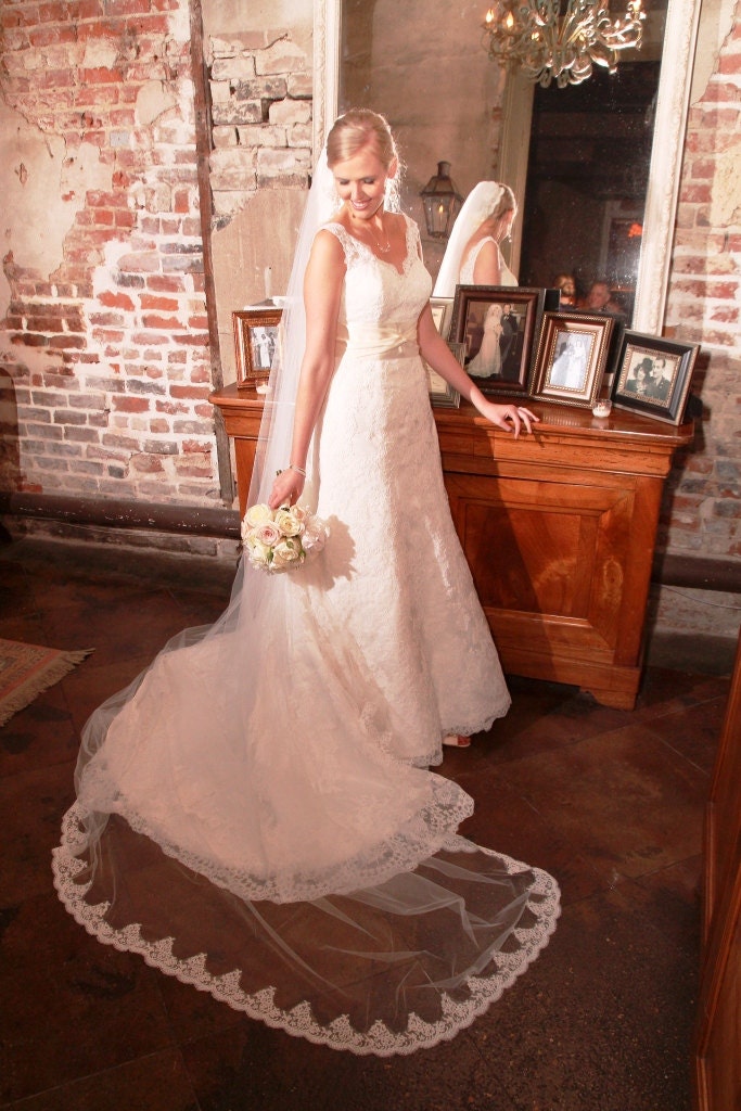 Meg's Alencon Cathedral Veil