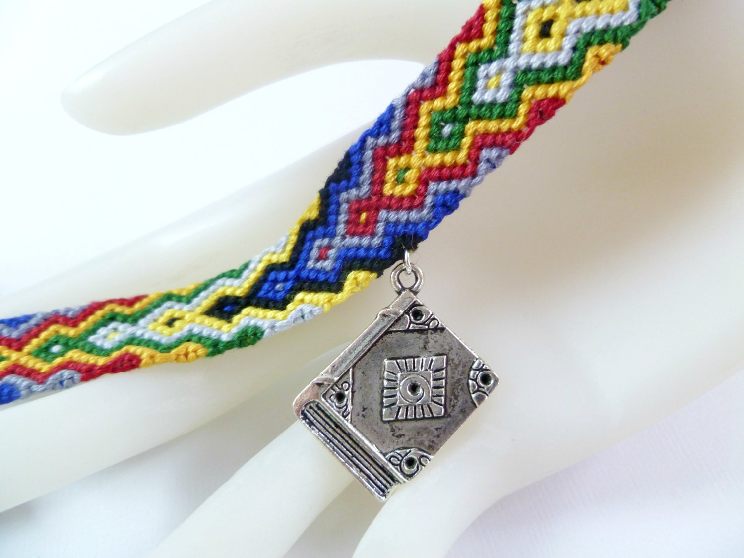 For the Love of Reading Friendship Bracelet with Book Charm