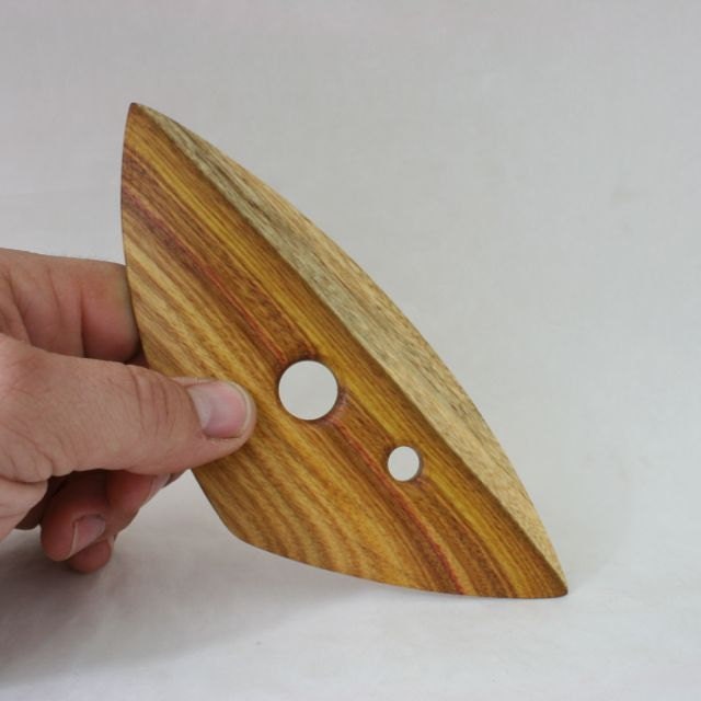 Canary Wood, Large Triangular Pottery Rib, Platter Rib