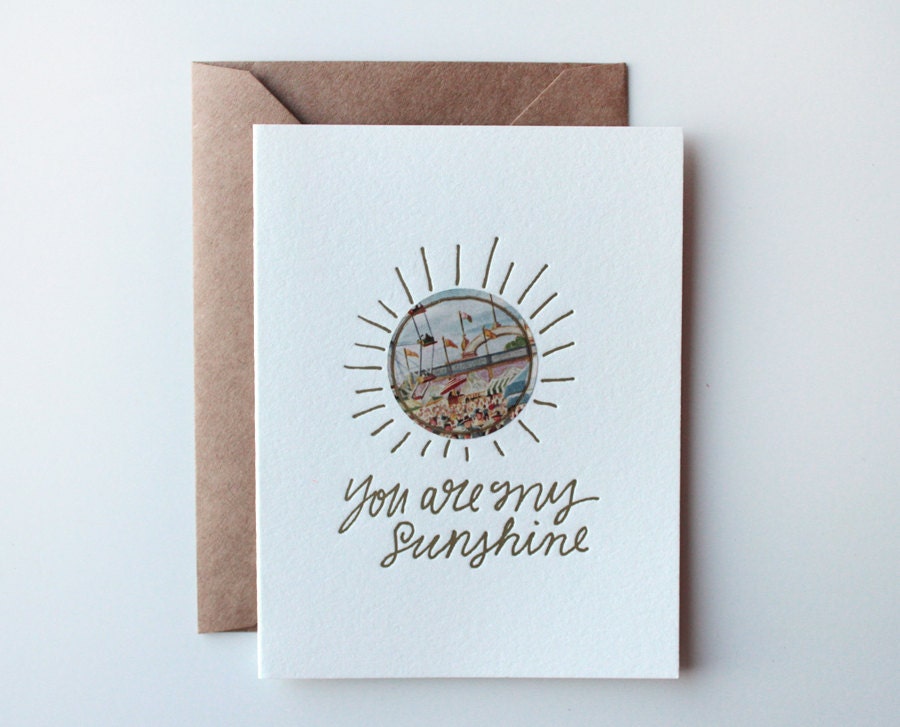 You Are My Sunshine Collage Card
