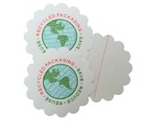 60 Recycled Packaging Stickers - Shipping Included