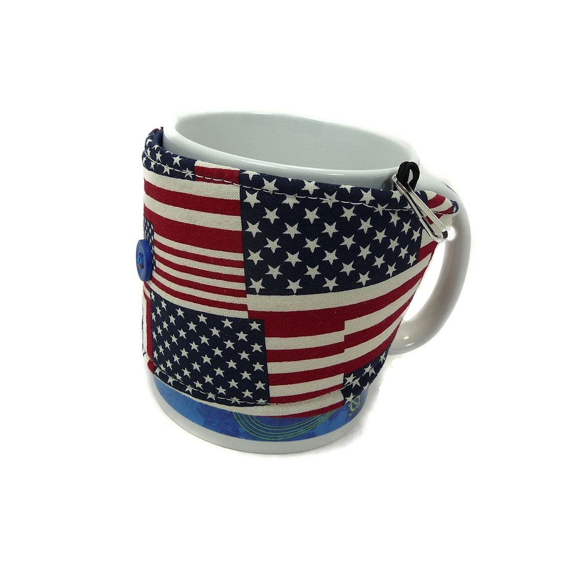 Coffee Cozy to-go cup JAVA JACKET - Clearance Discontinued Sale - American Flag