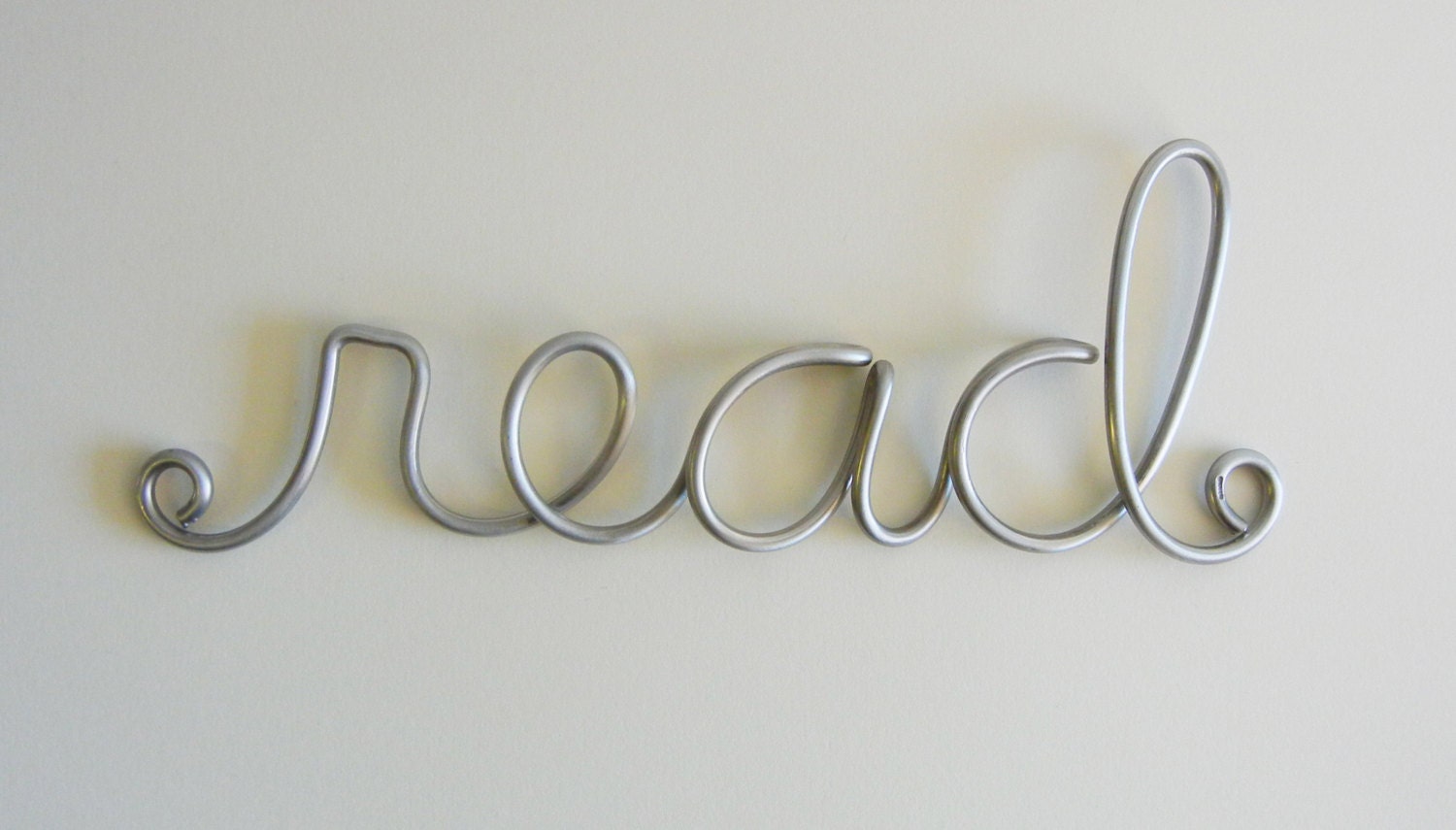 Word sculpture in aluminum-Medium words