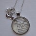 Vintage Dictionary  Necklace Pendant JOY