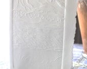 Handmade Card - Embossed Glacier with Recycled Card - Large