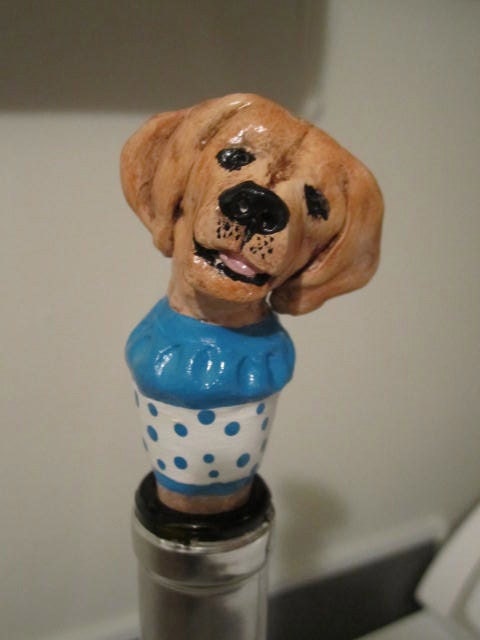 Customize Your Dog  Wine Stopper I