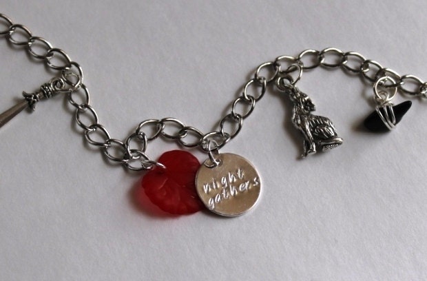 Game of Thrones inspired Jon Snow charm bracelet