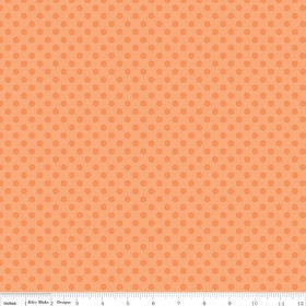 LAST HALF YARD, Riley Blake, Basic Small Dots, Small Basic Tone on Tone Dots in Orange, 1/2 yard