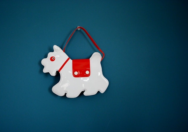 Vintage 1950s 1960s Child's Scottie Dog Purse