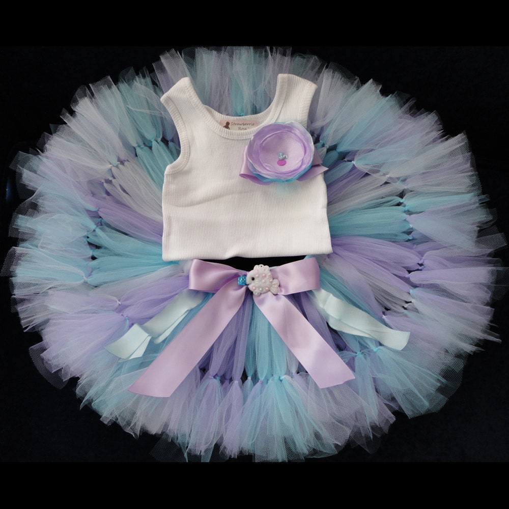 Sweet SeaShell Mermaid Baby Tutu Set
