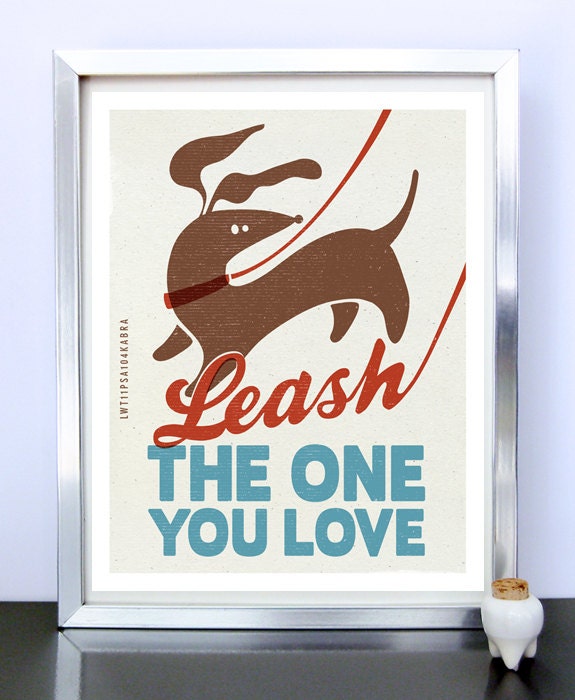 Daschund - Weiner Dog - Original Illustration - 8x10 Poster Print