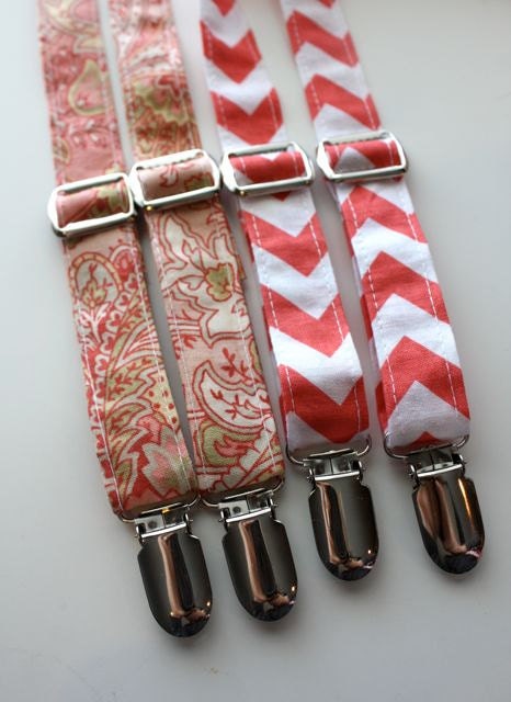 Little Guy Adjustable Suspenders  - CORAL Collection - (All Sizes) - Baby Boy Toddler - Custom Order - Wedding - Photo Prop