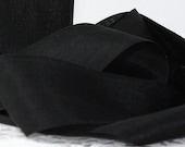 Black Silk Ribbon by the yard - May Arts