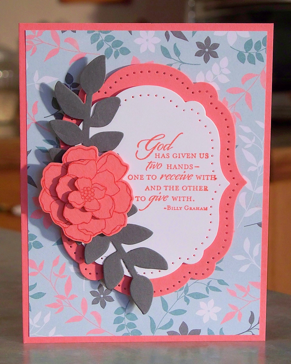 Inspirational Greeting Card, Stampin Up SECRET GARDEN