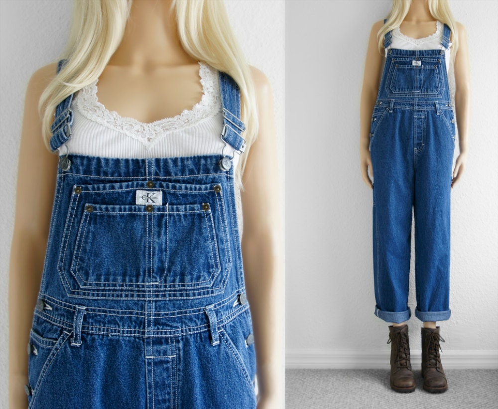 Denim Overalls Women Overalls Calvin Klein by 2treasurehunt