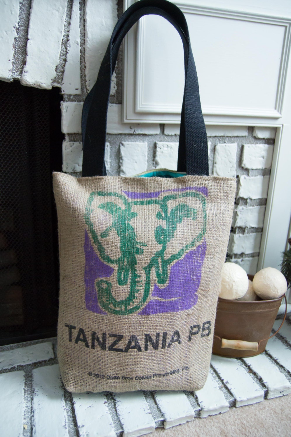 Recycled Burlap Tote Bag