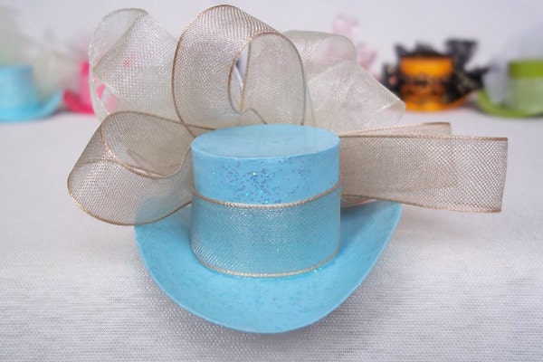 Mini Baby Blue Top Hat