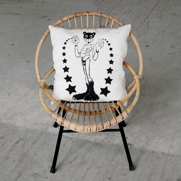 Party Boy one of a kind cushion