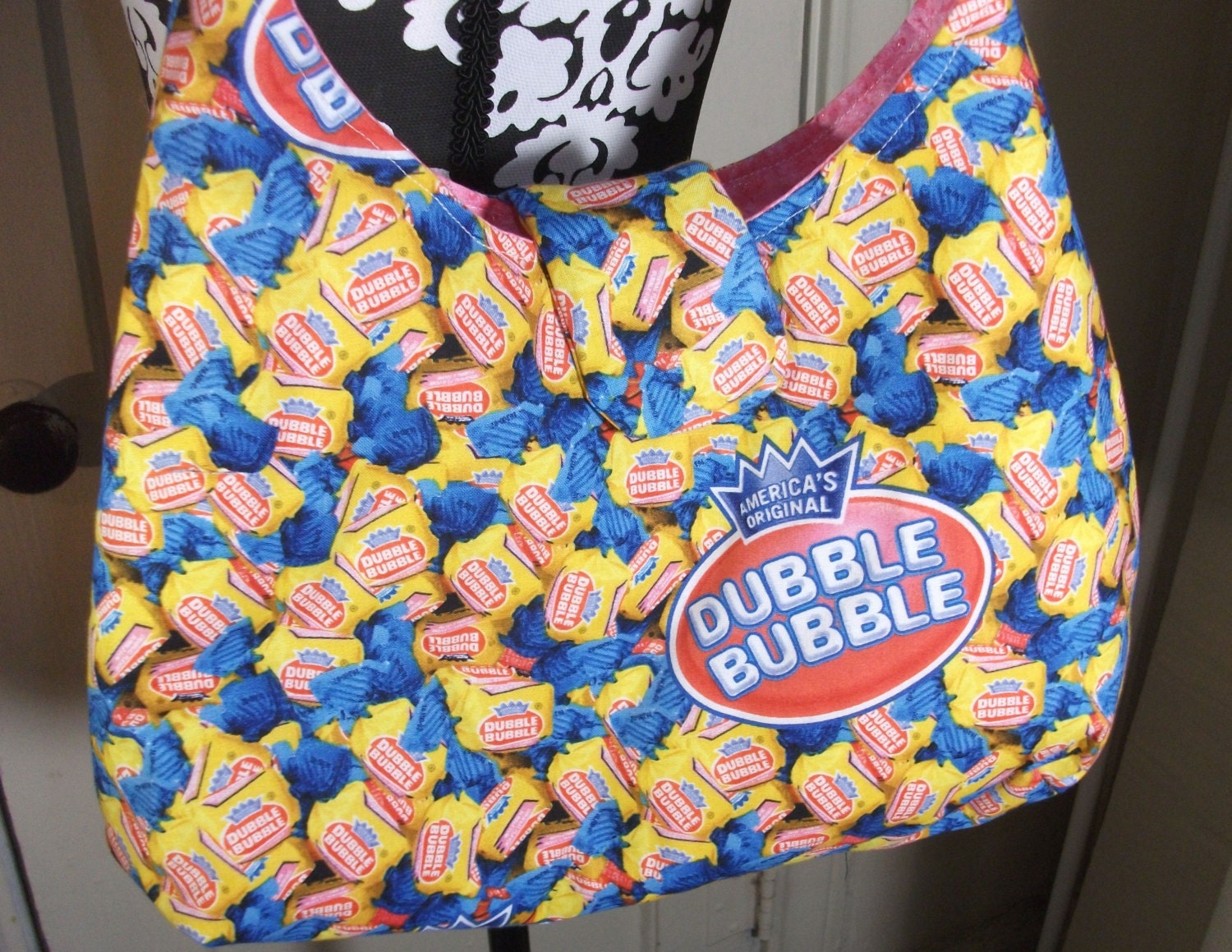 Dubble Bubble Gum    Medium Size Shoulder Bag--OOAK