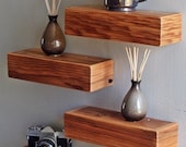 Small Rustic Modern Barnwood Floating Shelf