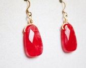 Red Jade Earrings