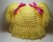 Cabbage Patch Hair Hat ALL sizes from Newborn  to Adult