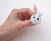 Felt Easter Bunny Brooch Pin
