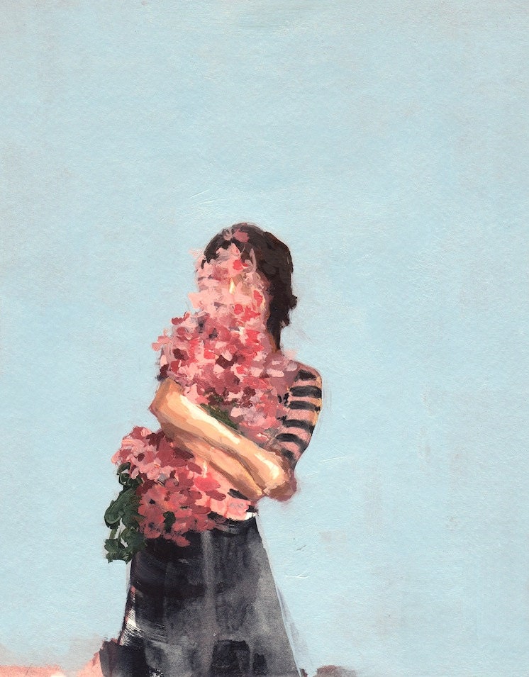 So Much . extra large giclee poster print of original painting