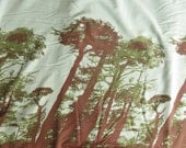 M1 - Gray Tree of life Patterned Cotton - One Yard
