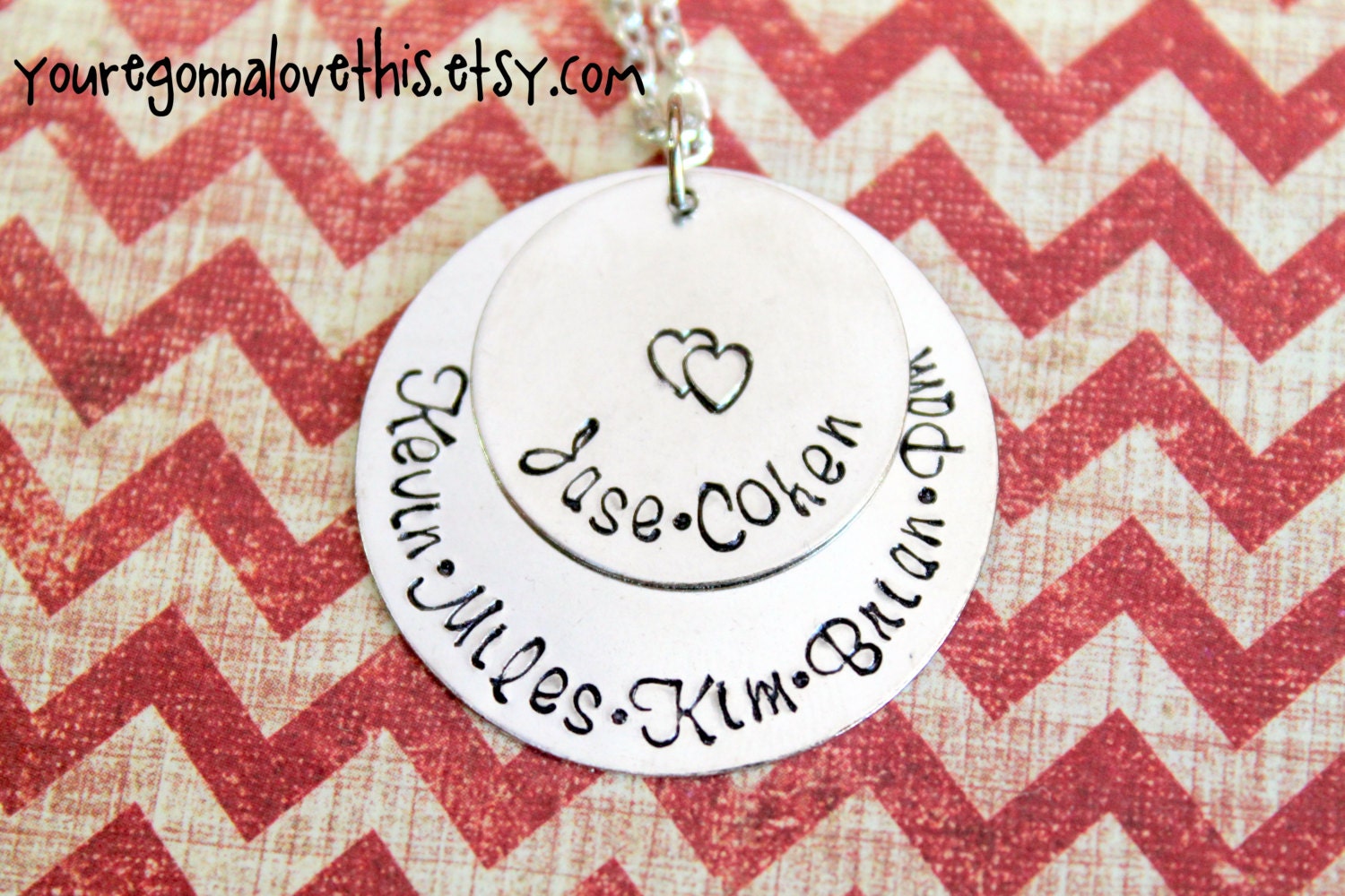 Personalized Family Necklace - 6 Names