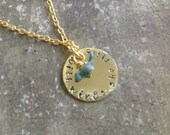 Graduation Gift For Her. With Wings She Flies Necklace.