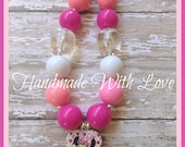 Minnie Mouse Chunky Necklace--Girls