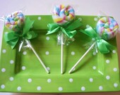 Sale Set of 3 Baby lollipop washcloths