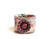 Pink and Black Cuff Bracelet for You